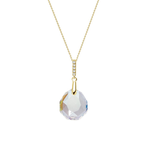 Серебряный кулон "Calathea (Crystal Shimmer)" с кристаллами Swarovski™